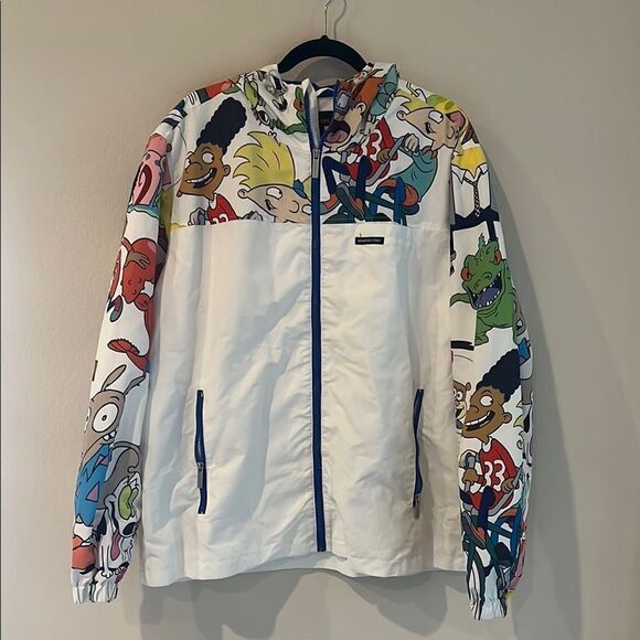 Nickelodeon Cartoon Print Windbreaker - Picture 1 of 9